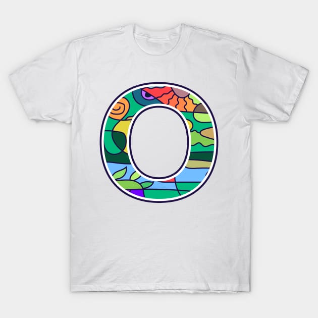 Alphabet O T-Shirt by SASTRAVILA